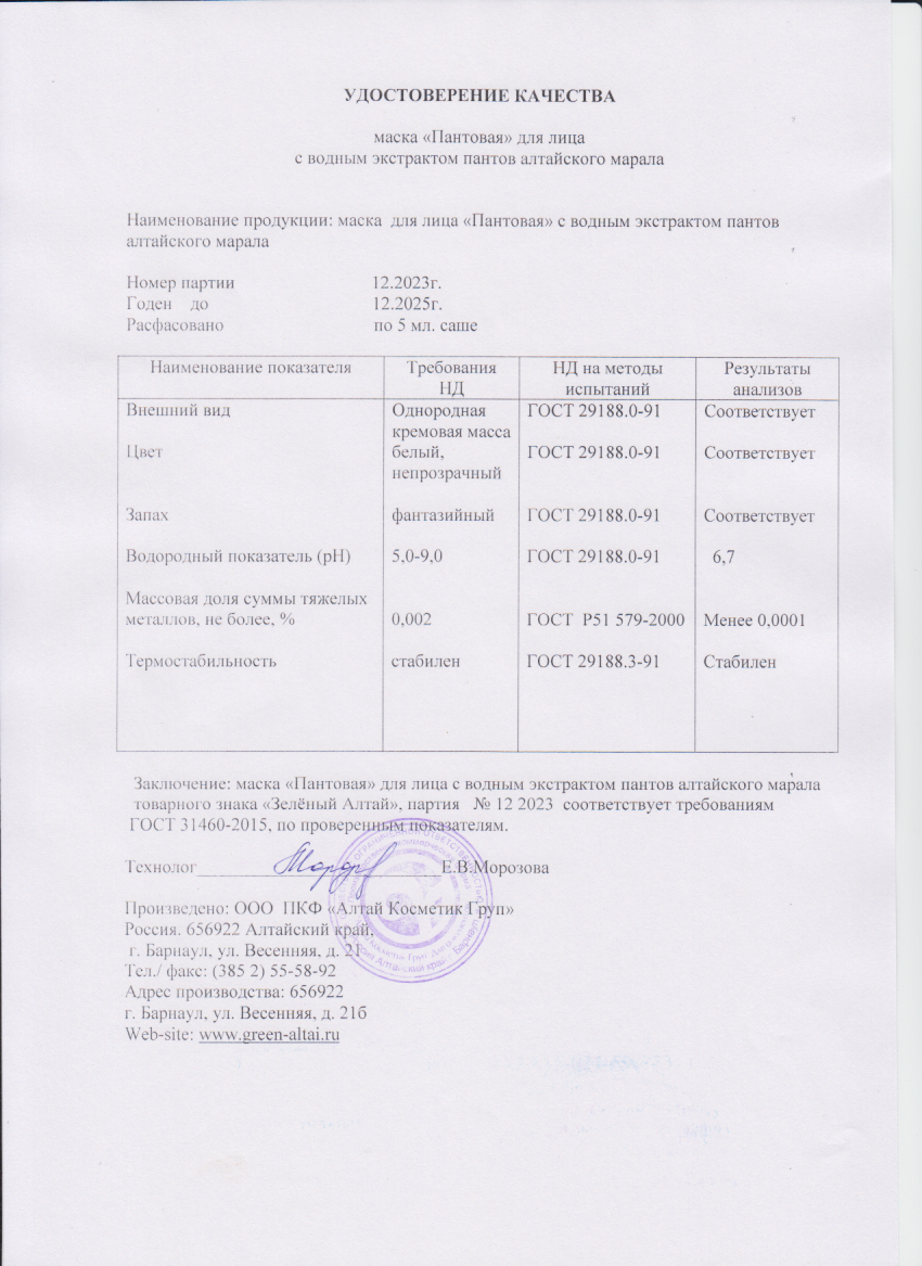 Паспорт №122023